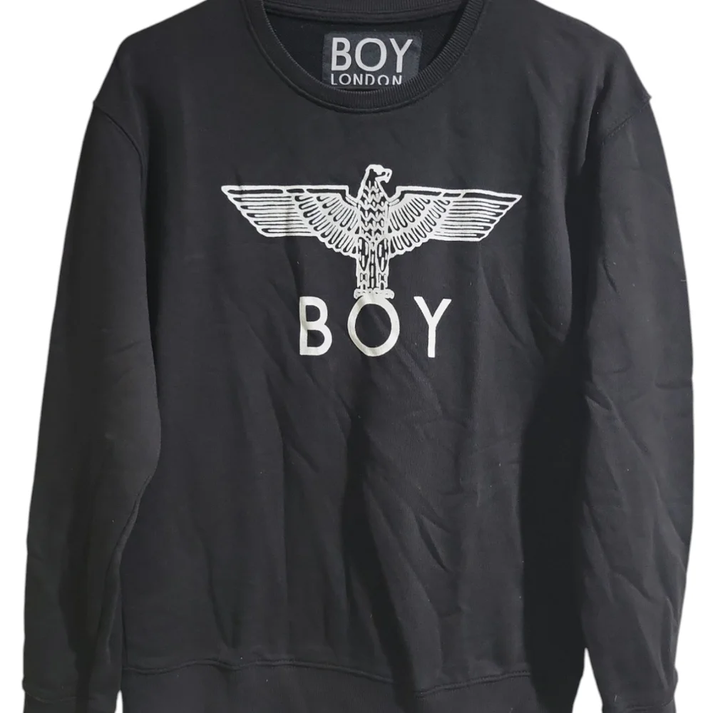 Boy London Boy Eagle Scribble Sweatshirt Size Sm Black White Minor Callouts - Picture 4 of 11